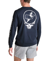 Vineyard Vines X Grateful Dead Mens Stealie and Whale Pocket Long Sleeve T-Shirt