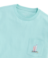 Vineyard Vines Mens Pup & Surf Van Pocket Short Sleeve T-Shirt