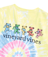 Vineyard Vines Mens Grateful Dead Dancing Bears Tie-Dye Short-Sleeve Pocket T-Shirt