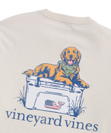 Vineyard Vines Mens Camo Cooler Dog Pocket Long Sleeve T-Shirt