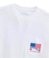 Vineyard Vines Mens 1776 To 2026 Flag Short-Sleeve Pocket T-Shirt