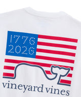 Vineyard Vines Mens 1776 To 2026 Flag Short-Sleeve Pocket T-Shirt