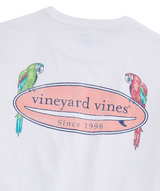 Vineyard Vines Mens Parrot Surf Logo Pocket Short Sleeve T-Shirt