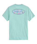 Vineyard Vines Mens Florita Palm Surf Logo Pocket Short Sleeve T-Shirt