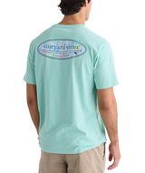 Vineyard Vines Mens Florita Palm Surf Logo Pocket Short Sleeve T-Shirt