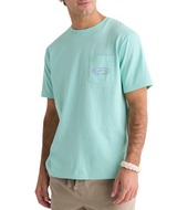 Vineyard Vines Mens Florita Palm Surf Logo Pocket Short Sleeve T-Shirt