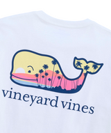 Vineyard Vines Mens Palm Tree Scenic Whale Pocket Short Sleeve T-Shirt