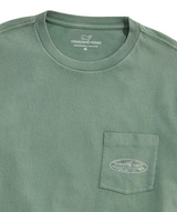 Vineyard Vines Mens Beach Camo Surf Logo Pocket Short Sleeve T-Shirt