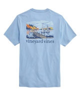 Vineyard Vines Mens Autumn Sailing Scene Pocket Short Sleeve T-Shirt