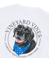Vineyard Vines Mens Black Lab EDSFTG Pocket Short Sleeve T-Shirt