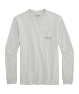 Vineyard Vines Mens Dog In The Marsh Long-Sleeve Pocket T-Shirt