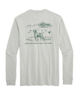 Vineyard Vines Mens Dog In The Marsh Long-Sleeve Pocket T-Shirt