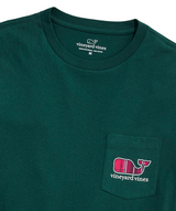 Vineyard Vines Mens Holiday Lounge Whale Pocket Long Sleeve T-Shirt