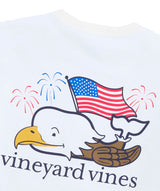 Vineyard Vines Mens Bald Eagle Whale Short-Sleeve Pocket T-Shirt