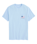 Vineyard Vines Mens Americana Golf Club Flag Pocket Short Sleeve T-Shirt
