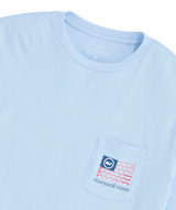 Vineyard Vines Mens Americana Golf Club Flag Pocket Short Sleeve T-Shirt