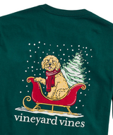 Vineyard Vines Mens Doodle Sleigh Pocket Long Sleeve T-Shirt