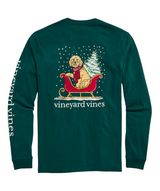Vineyard Vines Mens Doodle Sleigh Pocket Long Sleeve T-Shirt