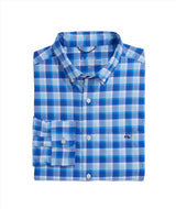 Vineyard Vines Mens On-The-Go Nylon Plaid Shirt
