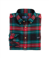 Vineyard Vines Mens Tartan Long Sleeve Flannel Shirt