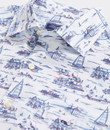 Vineyard Vines Mens Edgartown poplin Short Sleeve Button Down Shirt