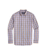 Vineyard Vines Mens Stretch Poplin Check Long Sleeve Woven Shirt