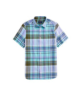 Vineyard Vines Mens Cotton Madras Short Sleeve Plaid Shirt