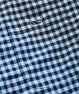 Vineyard Vines Mens On-The-Go Gingham Long Sleeve Button Down Shirt