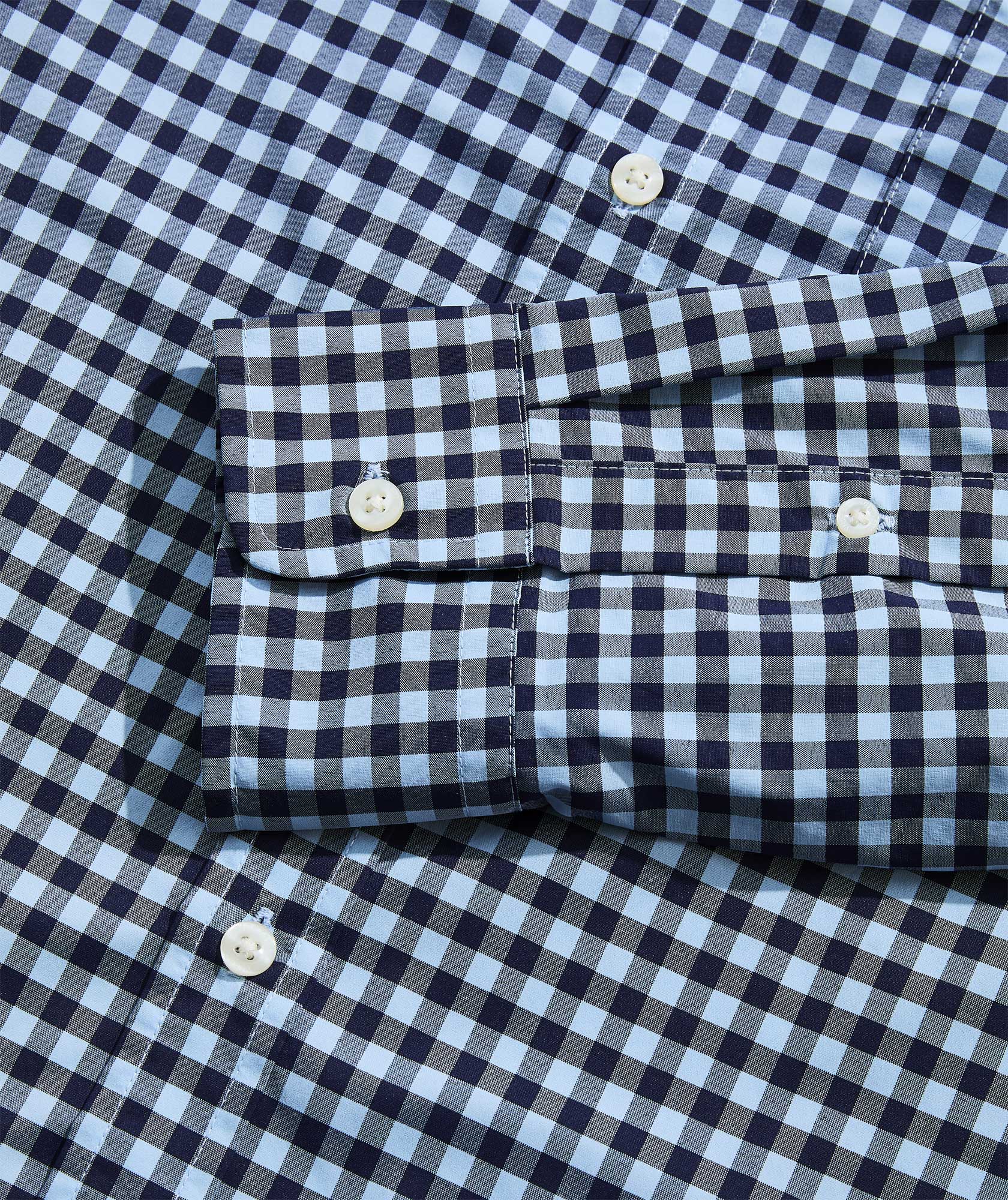 Vineyard Vines Mens On-The-Go Gingham Long Sleeve Button Down Shirt