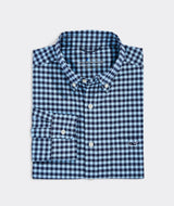 Vineyard Vines Mens On-The-Go Gingham Long Sleeve Button Down Shirt