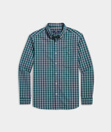 Vineyard Vines Mens Stretch Poplin Gingham Long Sleeve Button Down Shirt