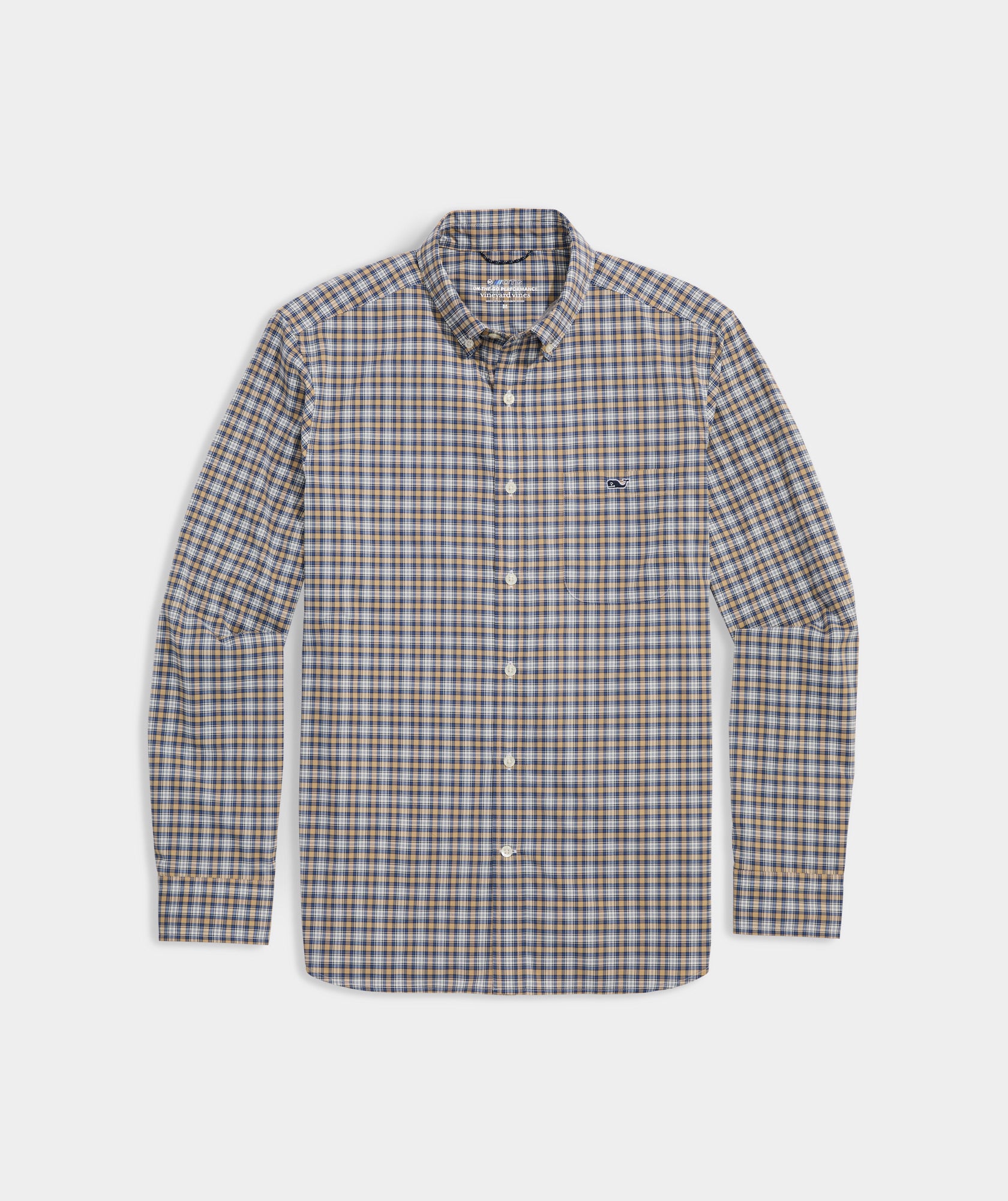 Vineyard Vines Mens On-The-Go Button Down Plaid Shirt