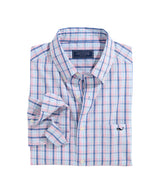 Vineyard Vines Mens Sandie Plaid Perfect Wash Poplin Long Sleeve Shirt