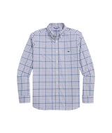 Vineyard Vines Mens Wayward Tattersall Featherweight Performance Long Sleeve Shirt
