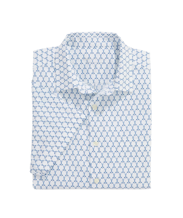 Vineyard Vines Mens Country Clubs Performance Cotton Short Sleeve Shirt