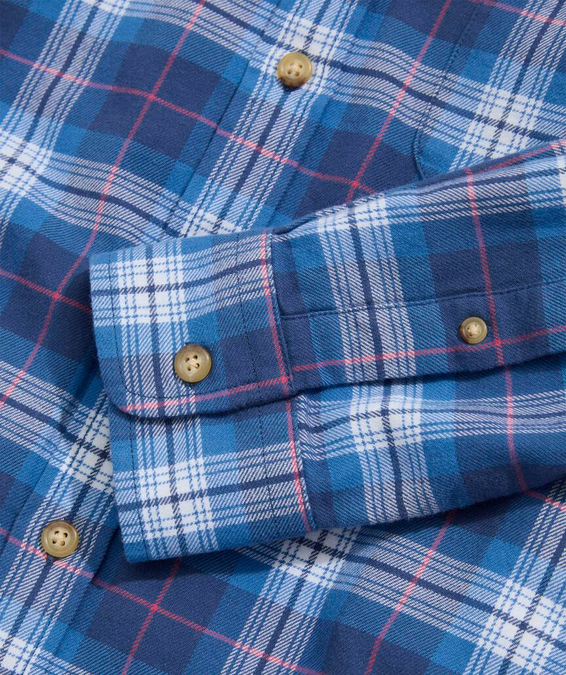 Vineyard Vines Mens Muskeget Plaid Vineyard Flannel Long Sleeve Shirt