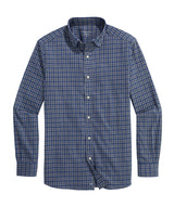 Vineyard Vines Mens Performance Brushed Tech Twill Kendrick Check Long Sleeve Shirt