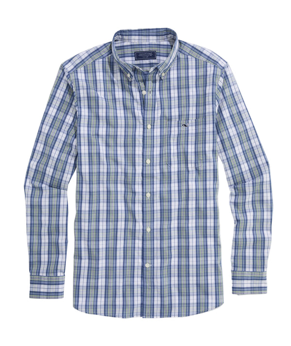 Vineyard Vines Mens Washashore Plaid Perfect Wash Poplin Shirt