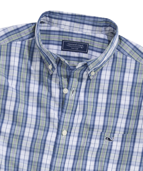 Vineyard Vines Mens Washashore Plaid Perfect Wash Poplin Shirt