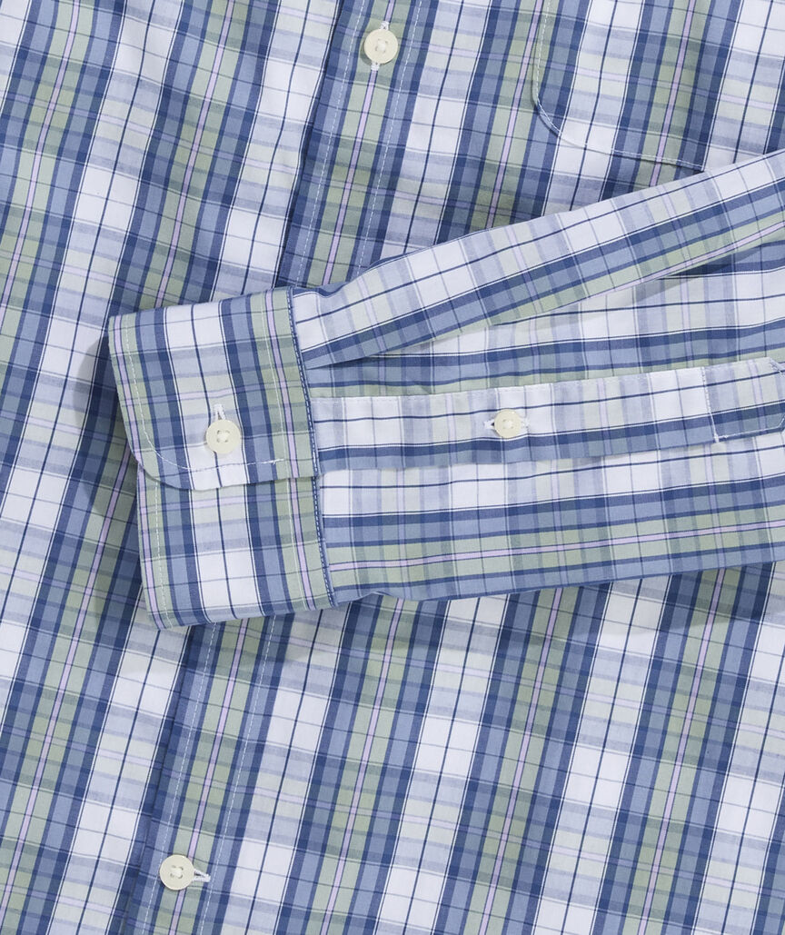 Vineyard Vines Mens Washashore Plaid Perfect Wash Poplin Shirt