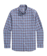 Vineyard Vines Mens Faraway Plaid Performance Cotton Long Sleeve Shirt