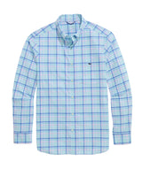 Vineyard Vines Mens Performance Coconut Key Plaid Featherweight Shirt