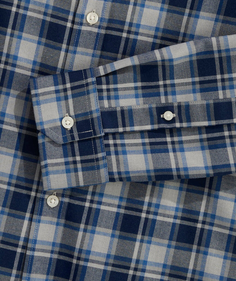 Vineyard Vines Mens Performance Brushed Tech Twill Jethro Plaid Shirt