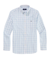 Vineyard Vines Mens Lorelei Plaid Perfect Wash Poplin Long Sleeve Shirt