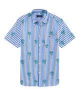 Vineyard Vines Mens Under The Palms Cotton Short Sleeve Shirt