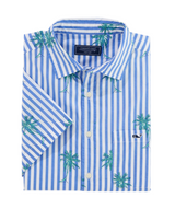 Vineyard Vines Mens Under The Palms Cotton Short Sleeve Shirt