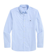 Vineyard Vines Mens Performance Coral Reef Gingham Featherweight Shirt