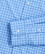 Vineyard Vines Mens Performance Lemon Shark Gingham Featherweight Button-Up Shirt
