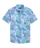 Vineyard Vines Mens Keys To Escape Cotton Short Sleeve Shirt