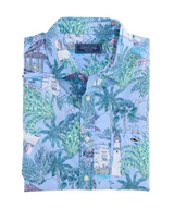 Vineyard Vines Mens Keys To Escape Cotton Short Sleeve Shirt